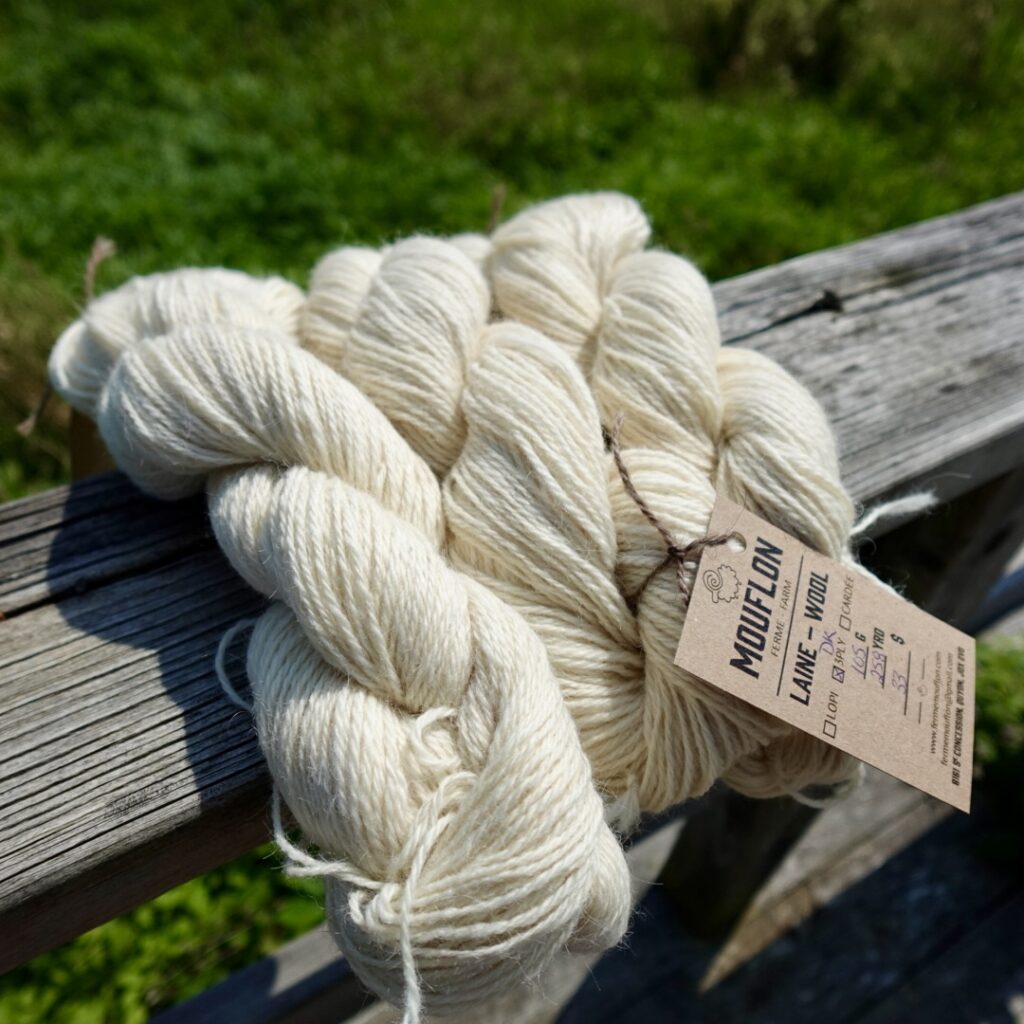 Laine 3ply - blanc